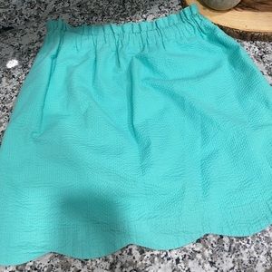 Lauren James Paper-bag Scalloped Skirt